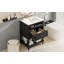 Meuble-lavabo 24 po avec lavabo en céramique, armoire de rangement pour salle de bain avec tablette ouverte, armoire de salle de bain rétro avec 2 tiroirs-399465284-399465287