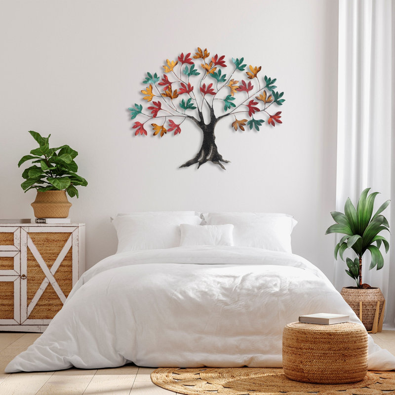Handmade Decorative Metal Wall Accessory, 26.4 x 44.1 inches | 100% Durable Metal, Thickness: 0.06 inches | Unique Hand-Painted Design, Perfect for Home Decor & Art Lovers, Adds Style & Character to Any Space