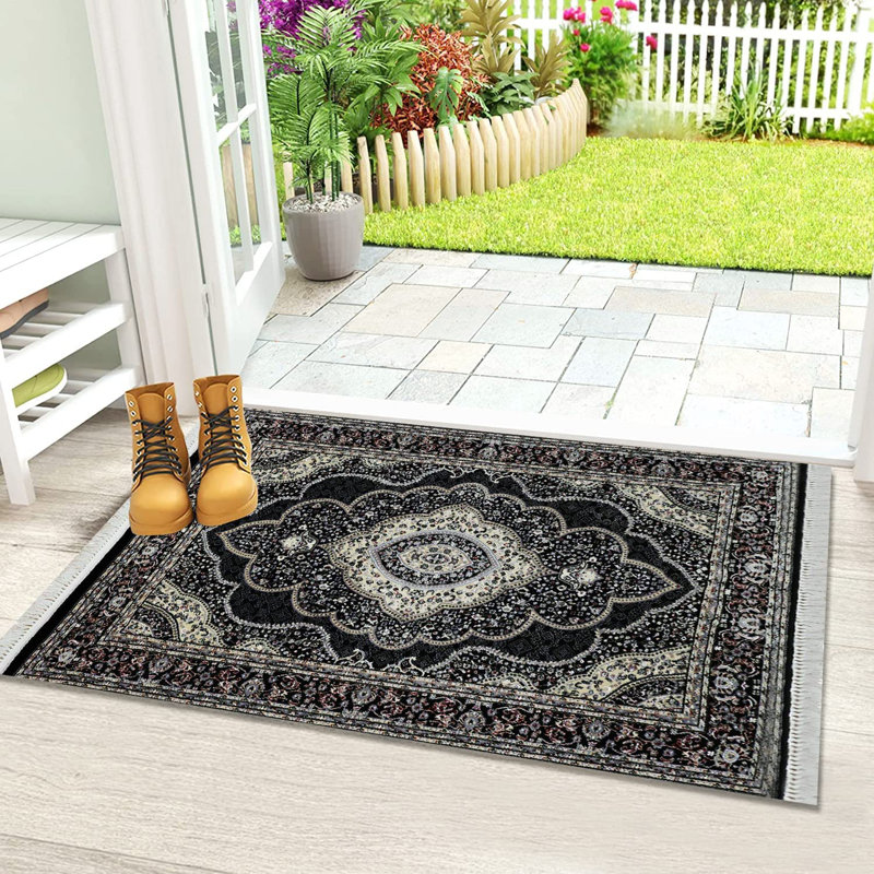 Aubreonna Floral Area Rug, Rectangle 80 x 300cm