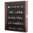 Arrowhead Display Case Native American Shadow Box Wall Mount Cabinet With UV Protection For Agate Opal Stone Arrowheads Spear Points (Mahogany Finish)