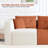 Versatile Boneless 100" W Cloud Sectional Sofa with Cup Holders - No Assembly Required, Perfect for Any Space-369156605