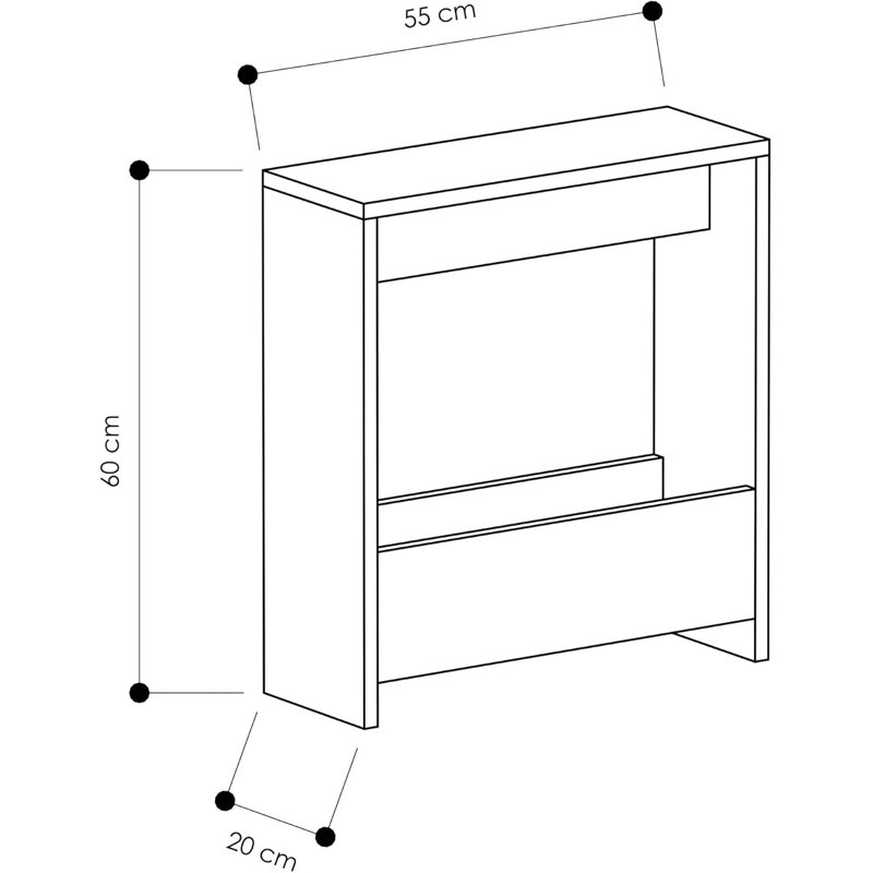 End Table, Ancient White