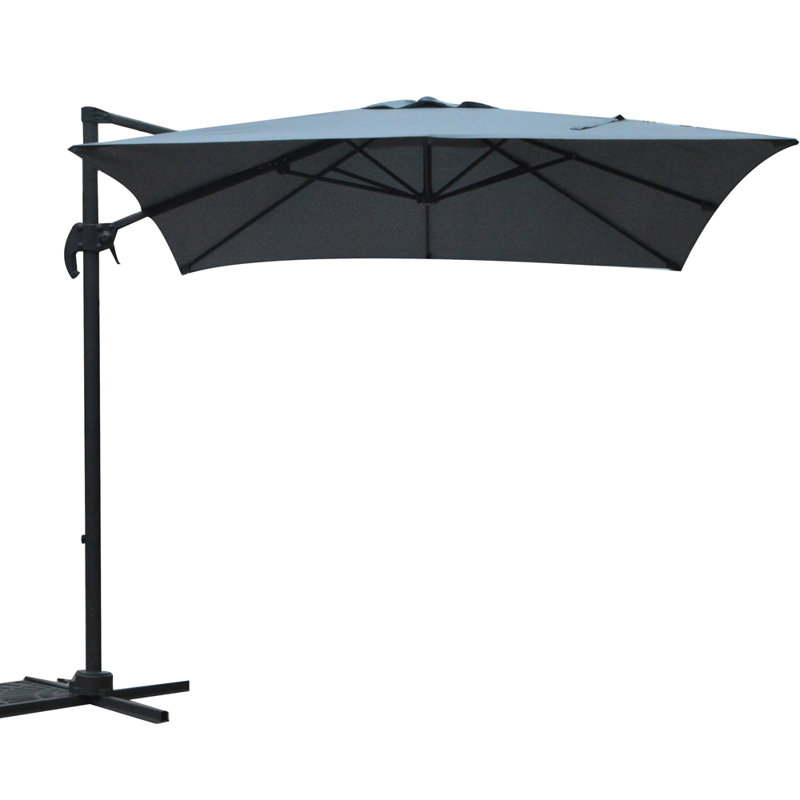 Iris 250cm Cantilever Parasol, Dark Grey