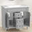 36" Free Standing Single Bathroom Vanity with Ceramic Top-1974632115