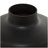 Black Glass Decorative Vase, 12" x 12" x 13