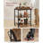 Kitchen Serving Cart with Removable Tray