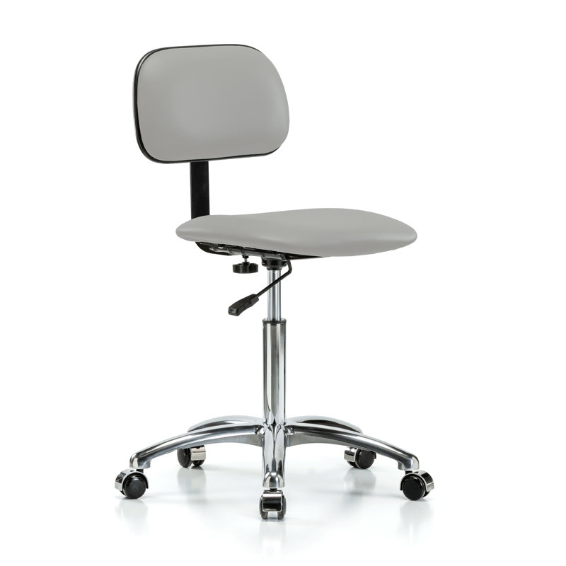 Vinyl Task Chair, Gray