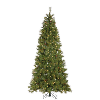 Lighted Artificial Pine Christmas Tree