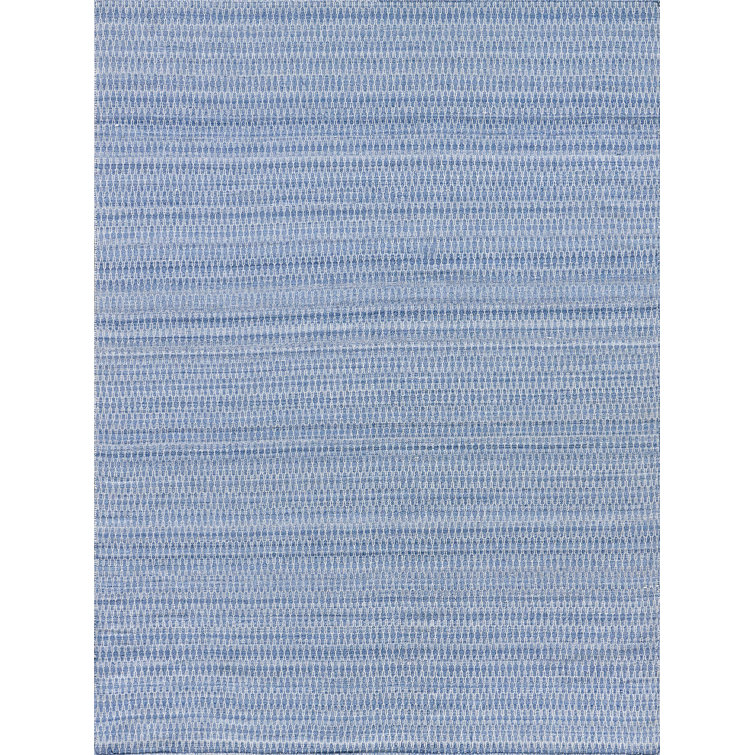 Florence Geometric Area Rug in Light Blue