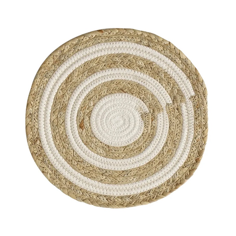 Olene Braided Round Placemat, 12" x 12"
