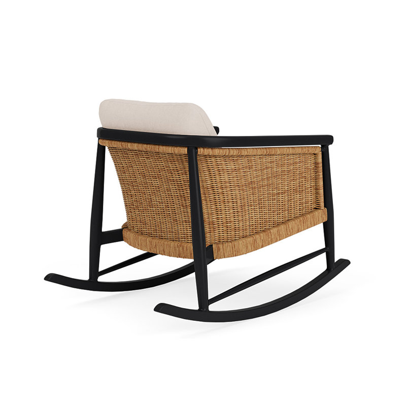 Galloway Outdoor Rocker Chair, Canvas Birds Eye