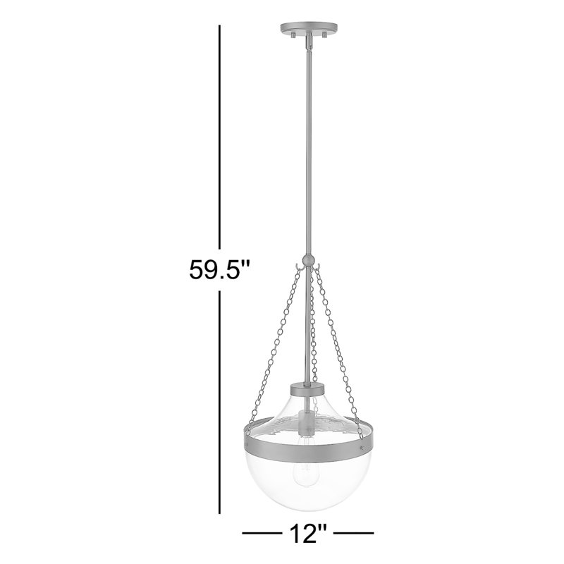 Luminaire suspendu en forme de larme à 1 lumière Marama, Or moderne