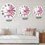 Mauve fougère - horloge murale maison de campagne-60327408