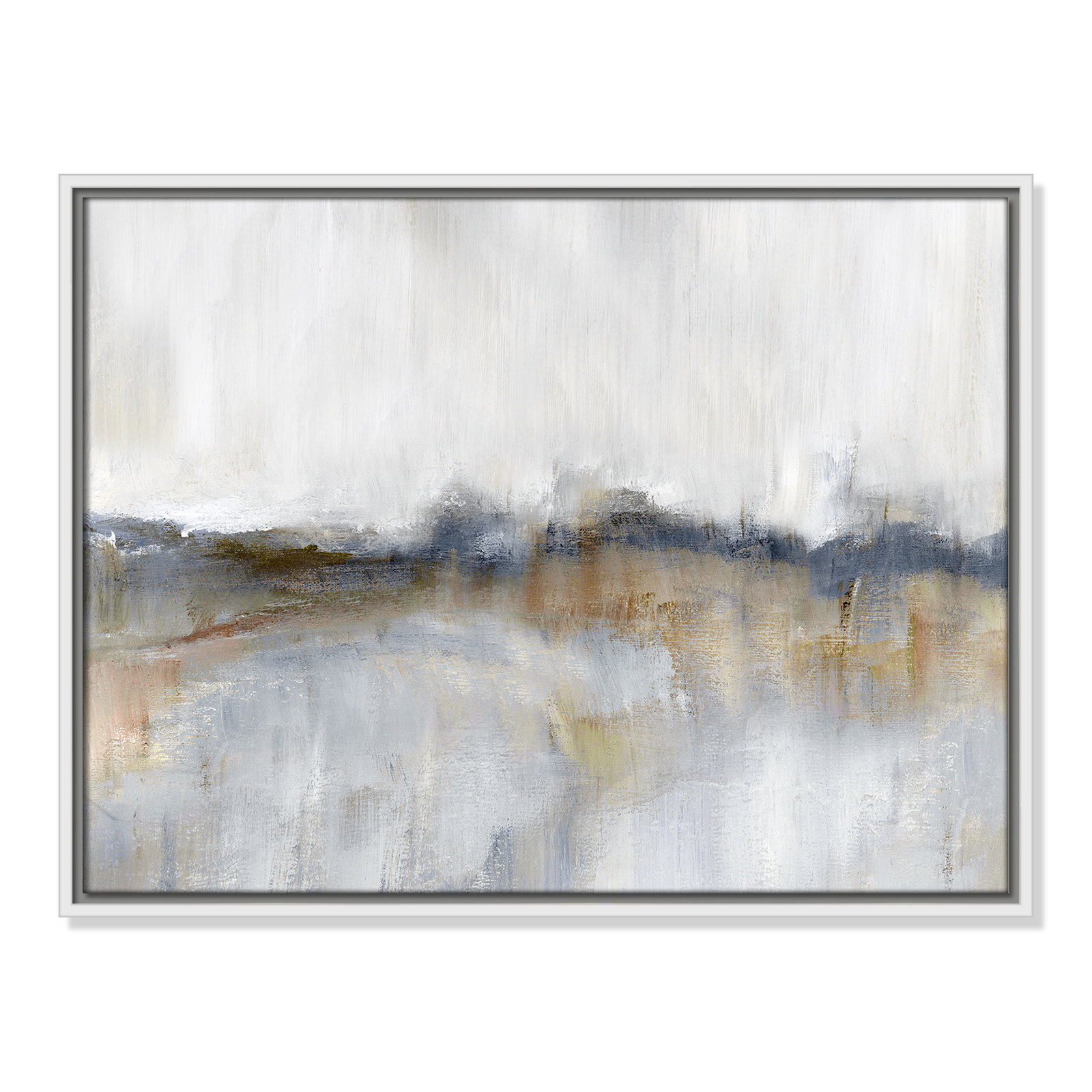 Autumnal Tide by Nan - Floater Frame Print on Canvas, 19.5" H x 25.5" W, White