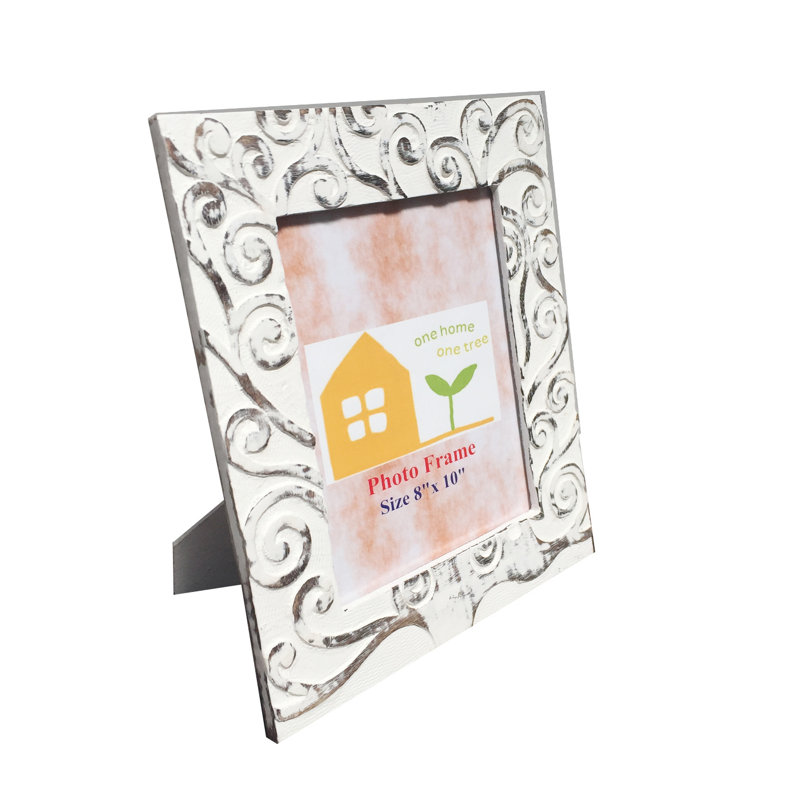 Lomita Solid + Manufactured Wood Picture Frame, 20cm x 26cm, White