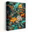 Lush Tropical Flora Bird Abstract Cactus Palm Succulent Nature Tropical Wall Art Print 1 Piece Wrapped Canvas Wall Art-1332506875