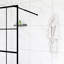 Porte de douche 34 po x 72 po avec finition noire