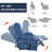 Dual Motor Infinite Position Up To 350 LBS Chenille Power Lift Recliner Chair-1043349304