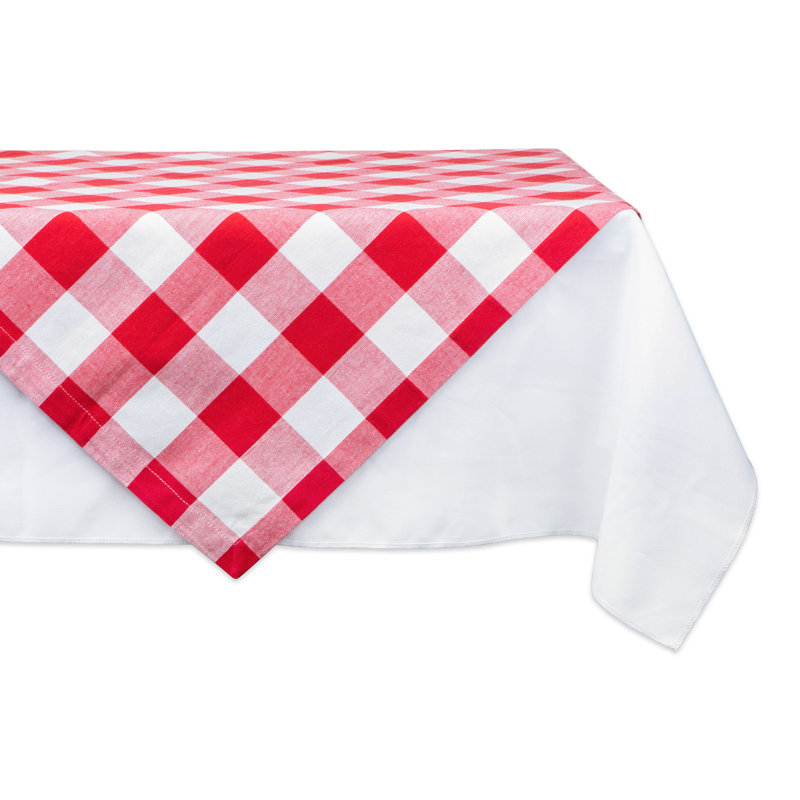 Wolsingham Gingham 100% Cotton Square Tablecloth, 120" x 60" W, Light Blue
