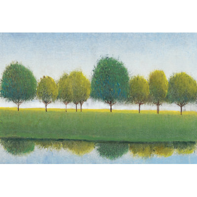 Trees In A Line II by Tim OToole - Wrapped Canvas Painting