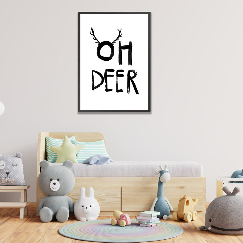 «Pop Art & Retro Oh Deer» par Treechild, art encadré, H 24 po x l 36 po x P 1 po