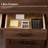 60" Farmhouse Executive Desk with Drawers, Wood Home Office Desk, File Drawer, Storage Cabinet-118664814