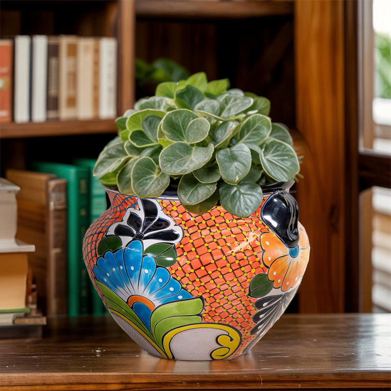 Small Michoacana Planter- Orange 