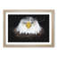 Bald Eagle Bird Paint Splash - Framed Print-56891351-56891356