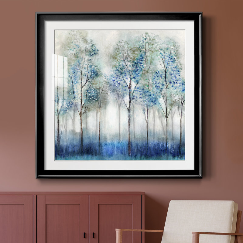 Forêt de rêve - peinture encadrée, Cadre noir, H 26,5 po x l 26,5 po x P 1,5 po