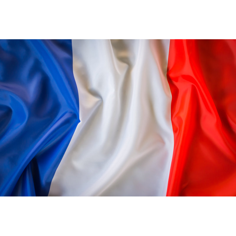 French Flag - Wrapped Canvas Print, 30cm H x 46cm W x 3.8cm D