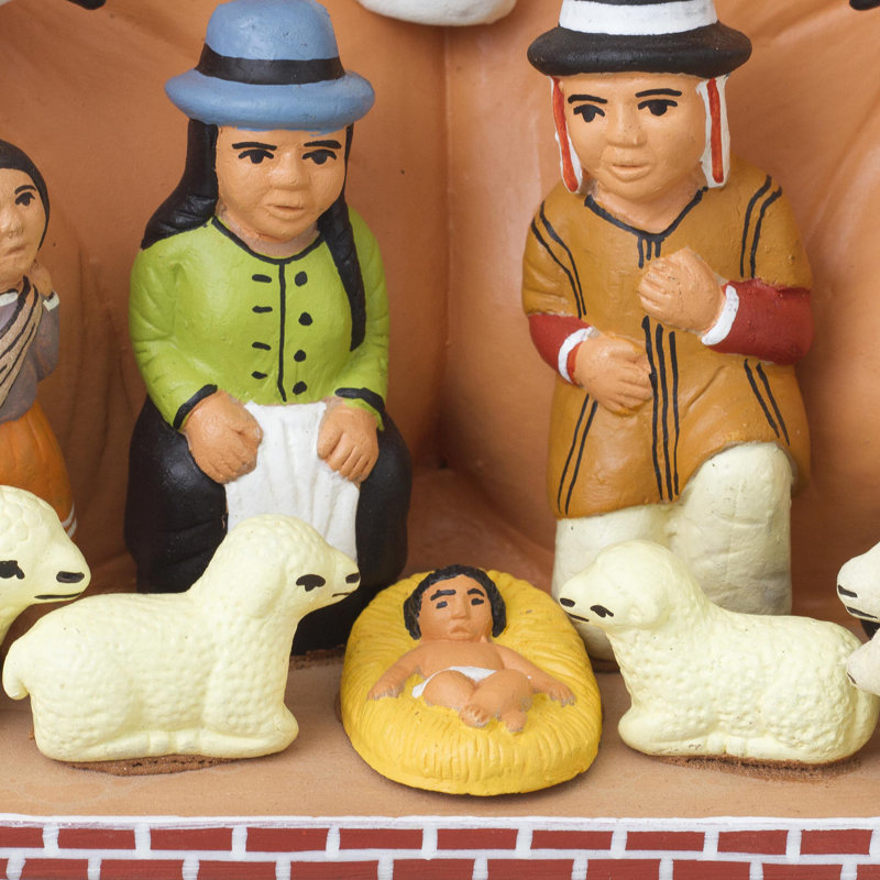 Crèche de Noël mains de dieu Maqui