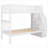 3-Sleeper Twin Size Split Bunk Bed With Trundle and Side Storage For Bedroom Solid Pine Soft White