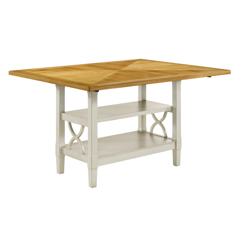Base de table à hauteur de comptoir de 1 pièce avec 2 tablettes, table de cuisine, table de salle à manger