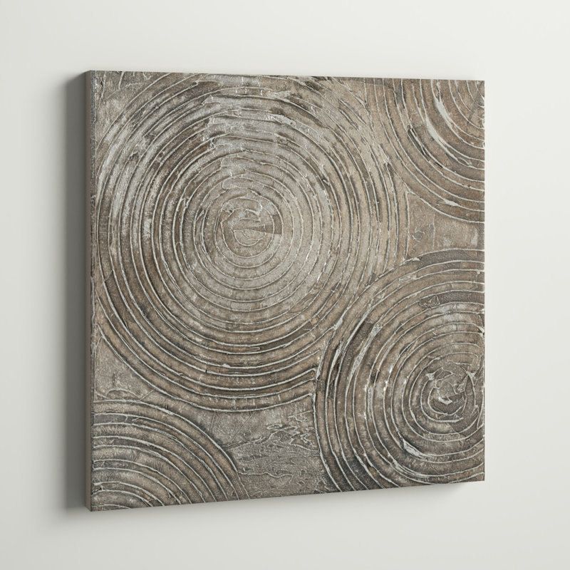" Griege Neutral Pattern I ", 12" H x 12" W  