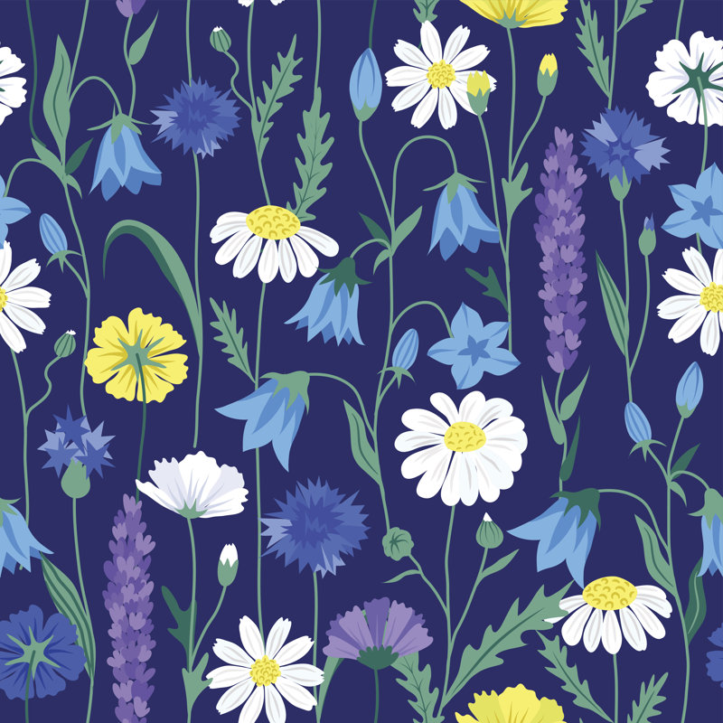 Impression sur toile Adelilah Floral Summer, H 12 po x l 12 po