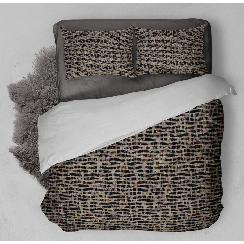 Polyester Abstract Duvet Cover, King Duvet Cover + 2 King Pillowcases
