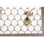 Tapis blanc / noir en laine noué à la main de conception unique 4 pi 2 po x 6 pi 1 po Nimco
