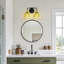 Luminaire de meuble-lavabo moderne 21 "avec abat-jour en verre pétale vert-899511062-898368479