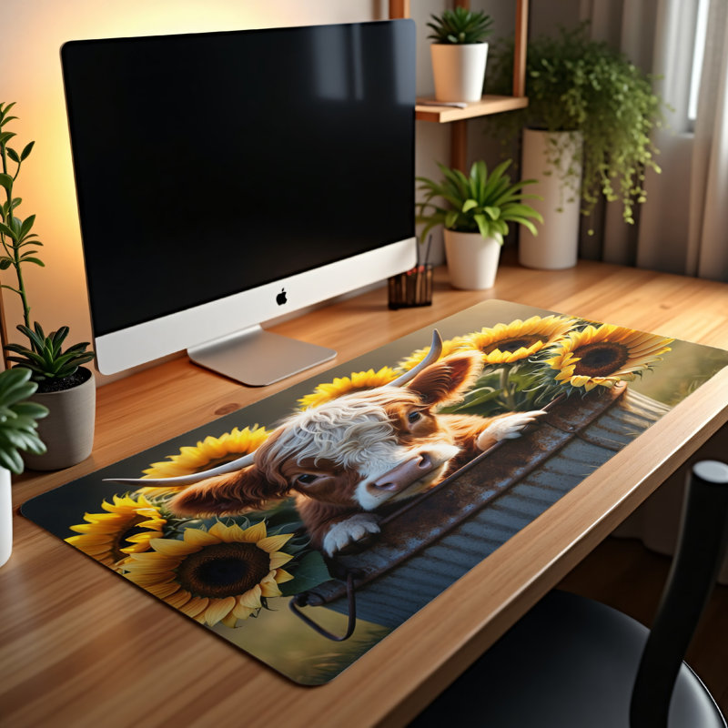 Polyester Desk Pad, 14.4x12.1