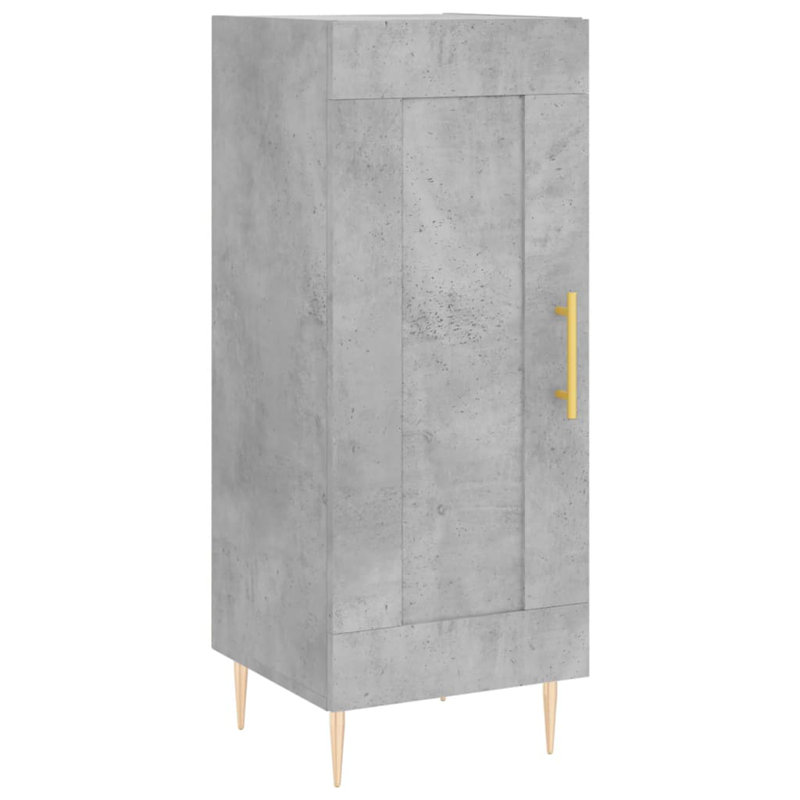Lourdes 34.5cm Sideboard, Concrete Grey