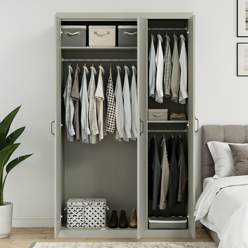 Allington 3 Door Wardrobe, Light Grey
