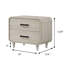 Meuble de rangement de table de chevet à deux tiroirs 1pc