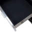 Table d'appoint 1 tiroir Corleo en acier inoxydable poli