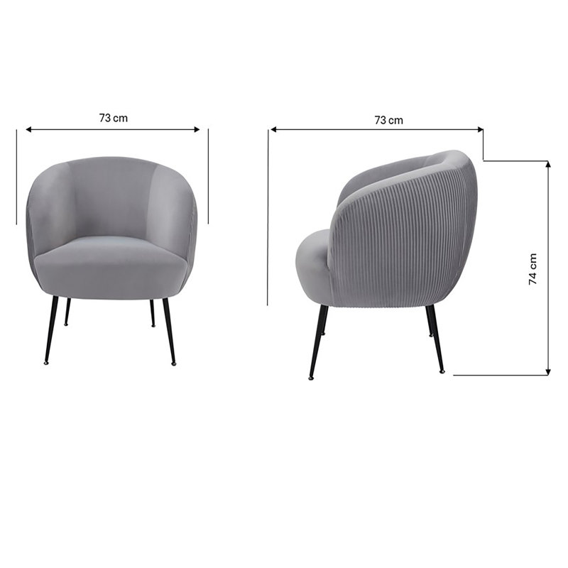 Upholstered Barrel Chair