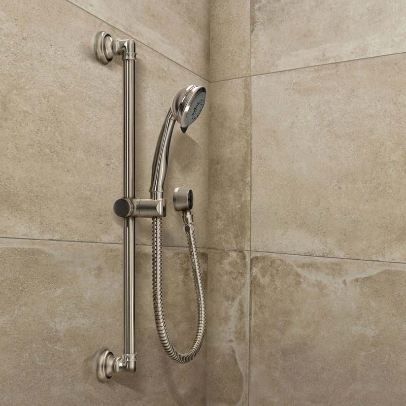 Pomme de douche portative Del Mar, Nickel brossé