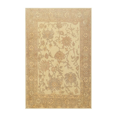 Gris traditionnel/beige Tapis décoratif