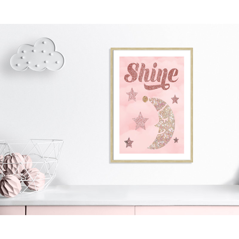 Paillettes, H 35,5 po x l 25,5 po x P 1,19 po, Cadre boîte champagne