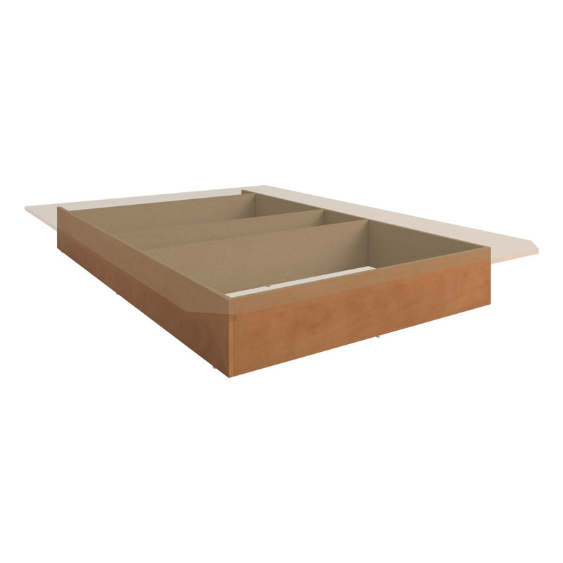 Suad Platform Bed - Easy Assembly, No Box Spring Required, Full, Orange