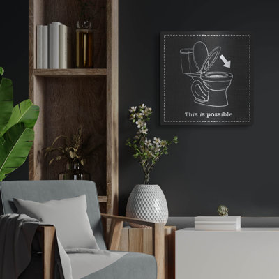 Home Improvement Vi Black' by Myles Sullivan Metal Wall Art, 24" x 24"
