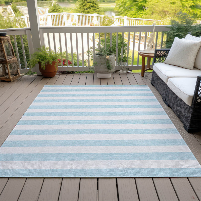 Tapis intérieur / extérieur Kinslee, Rectangle de 10 pi x 14 pi
